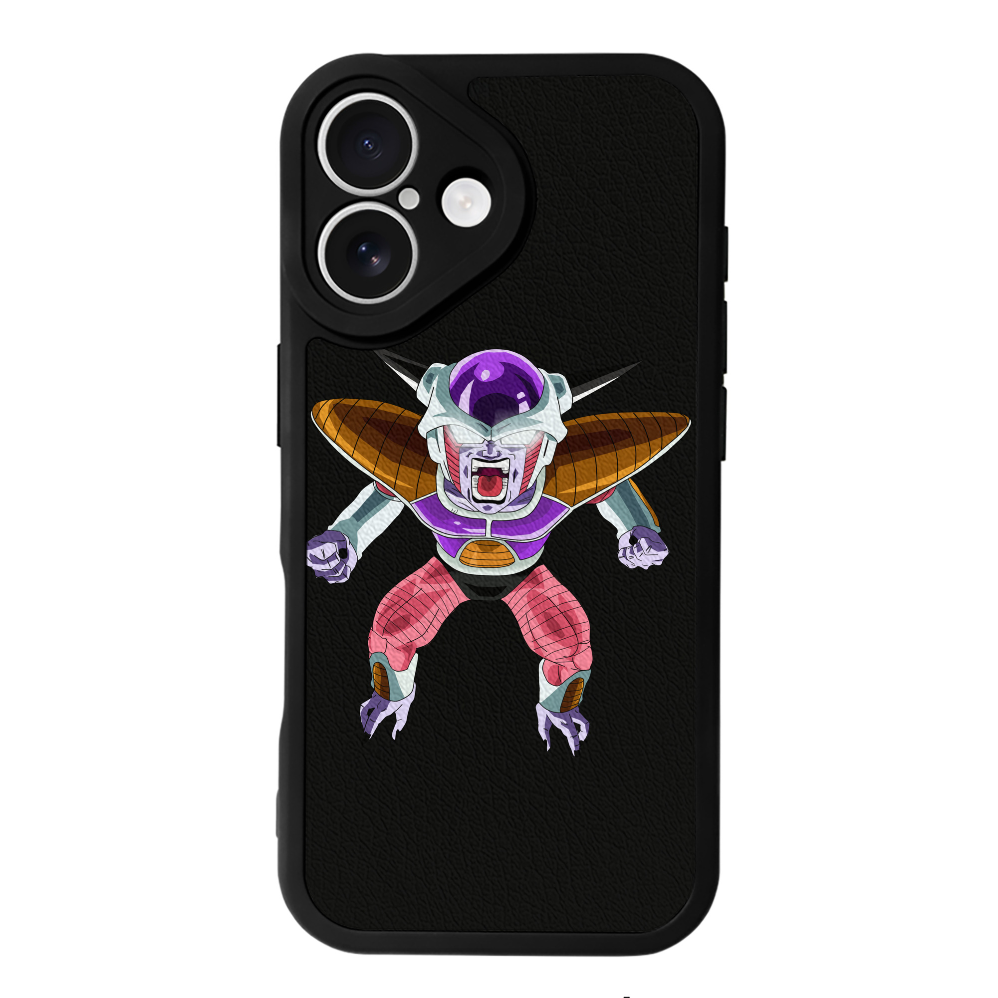 （画像用） ドラゴンボール フリーザ DRAGON BALL Frieza 【iPhone 16シリーズ対応】シリコンスマホケース（レザー調） 材質：シリコン